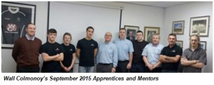 Wall Colmonoy's September 2015 Apprentices and Mentors